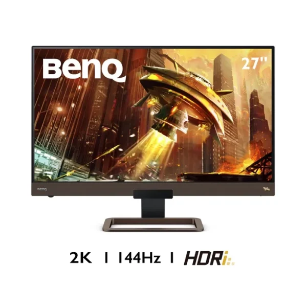 BenQ 27-Inch QHD IPS Eye-Care Gaming Monitor – 144Hz, HDR, FreeSync, USB-C PD, Built-in Speakers – Black