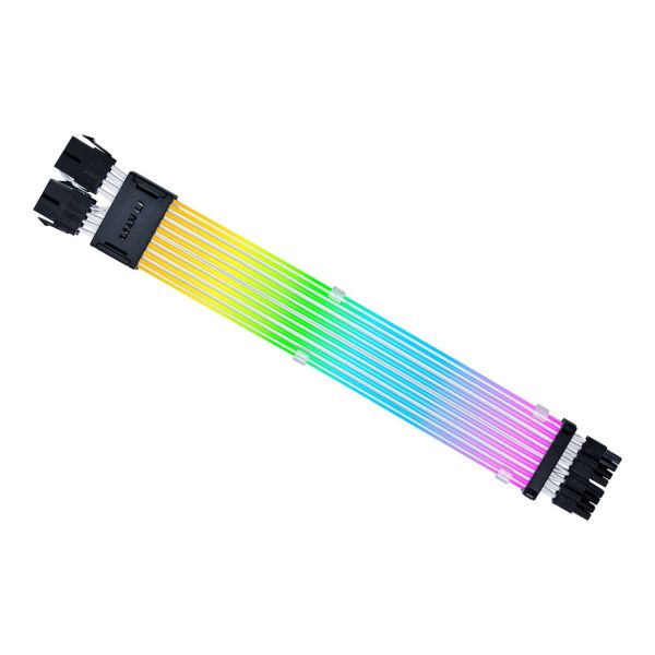 Lian Li Strimer Wireless CPU 2x8-PIN Addressable RGB Extension Cable – 340mm RGB Extension for CPU Power.
