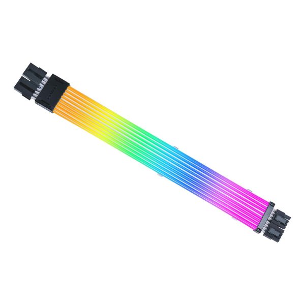 Lian Li Strimer Wireless GPU 2×8-Pin Addressable RGB Extension Cable with Wireless Lighting Control.