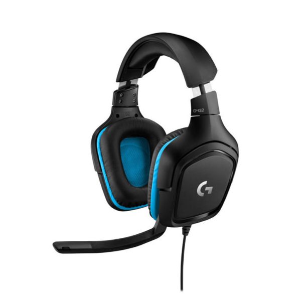 Logitech G432 Gaming Headset with 7.1 Surround Sound (USB & 3.5mm) for PC, PlayStation, Xbox, Switch & Mobile Devices.
