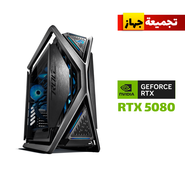 Gaming PC with AMD Ryzen 9 9950X3D, ROG CrossHair X870E motherboard, 64GB Corsair Dominator DDR5 (6400) RAM, Samsung 990 Pro 2TB SSD, ASUS THOR P2 1200W PSU, ASUS XTREAM Ryujin 3 L360 Liquid Cooler, ROG Astral RTX 5080 16GB GDDR7 GPU, Asus Hyperion GR701 case, and Windows 11 Pro.
