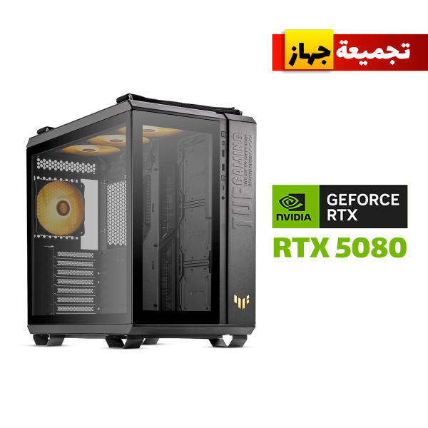 Gaming PC with Intel i9-14900K, ASUS ROG Maximus Z790 Hero Motherboard, 64GB DDR5 RAM, 2TB NVMe SSD (7400MB/s), RTX 5080 16GB GPU, Thermaltake 1050W Gold PSU, ASUS ROG STRIX L360 Liquid Cooler, ASUS TUF Gaming GT502 Plus Case, and Windows 11 Pro.