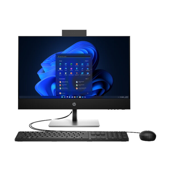 HP ProOne 440 G9 All-in-One Desktop PC with 14th Gen Intel Core i7-14700T, 8GB DDR5 RAM, 512GB NVMe SSD, Intel UHD Graphics 770, 23.8" FHD IPS Display, Wired Keyboard & Mouse, Windows 11 Pro – Black.