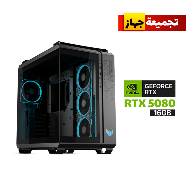 Gaming PC with Intel Ultra 9-285K Processor, ASUS ROG STRIX Z890-H WiFi 7 Motherboard, 64GB DDR5 RAM (6000MHz), 2TB Gen-4 SSD, RTX 5080 16GB GPU, Huntkey 1000W Platinum PSU, CORSAIR 360mm Liquid Cooler, Asus TUF GT502 Horizon Case with 3x RGB Fans, and Windows 11 Pro License.