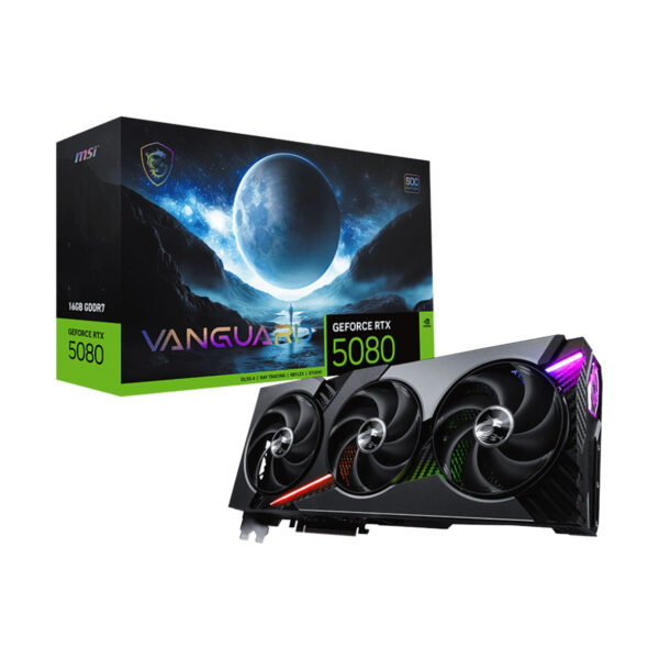MSI GeForce RTX 5080 Vanguard SOC Edition Graphics Card – 16GB GDDR7 | 912-V531-029
