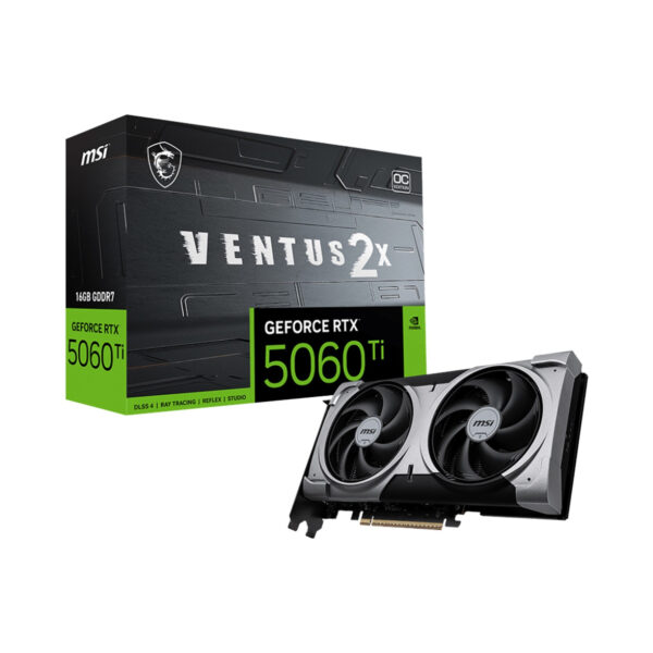 MSI GeForce RTX 5060 Ti Ventus 2X OC Edition 16GB GDDR7 Graphics Card | 912-V535-027