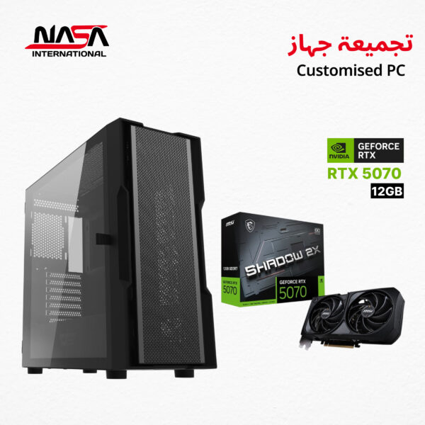 Intel Core i7-12700F CPU, MSI Pro Z790-P WiFi Motherboard, G.Skill 32GB DDR5 RAM, WD 1TB SSD, MSI Shadow 2X RTX 5070 12GB GPU, G-Pro 240mm Liquid Cooler, G-Pro 850W PSU, DarkFlash Case with 4 Pre-Installed Fans and Windows 11 Pro.