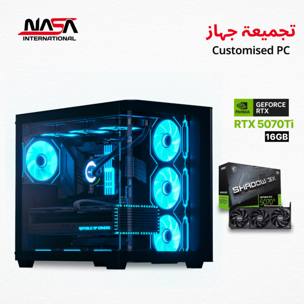 Intel Core i7-14700K, ASUS Prime Z790-P, G.SKILL 32 GB DDR5, Kingston 2 TB SSD, MSI Shadow 3X RTX 5070 Ti 16 GB, G PRO 360 mm Liquid Cooler, G PRO 850 W PSU, Aerocool P500C Black Case.