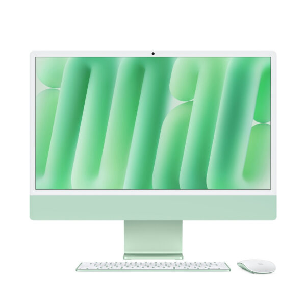 Apple iMac 24" M4, 8-Core CPU & 8-Core GPU, 16GB RAM, 256GB SSD, English/Arabic Keyboard - Green