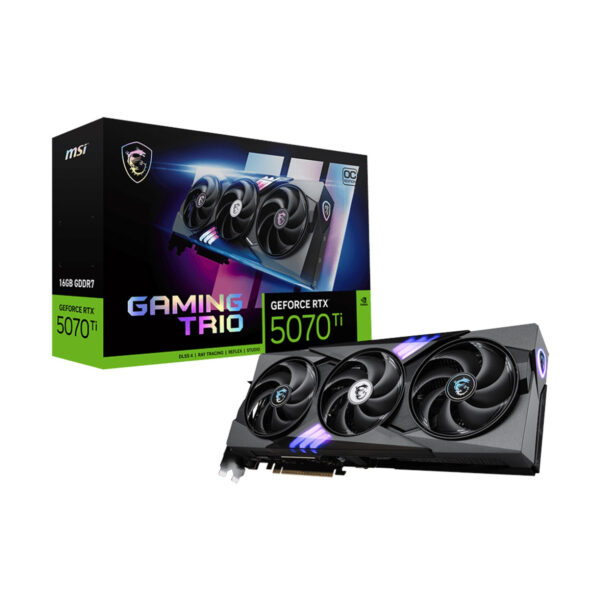 MSI GeForce RTX 5070 Ti Gaming Trio 16GB GDDR7 OC Edition Graphics Card - Black