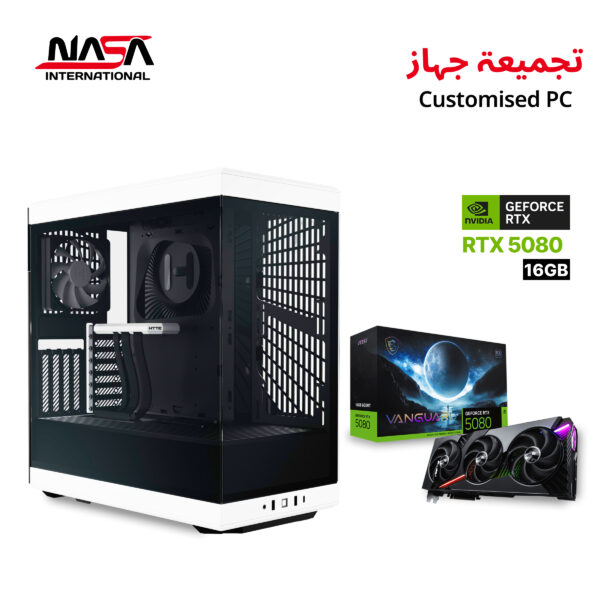 Gaming PC i9-14900K, MSI Pro Z790-P WiFi, G.Skill 32 GB DDR5, Kingston 2 TB M.2 SSD, MSI Vanguard RTX 5080 16 GB, Xigmatek Frozr-O II 360 mm Liquid Cooler, Huntkey 850 W Gold PSU, HYTE Y40 Case – White