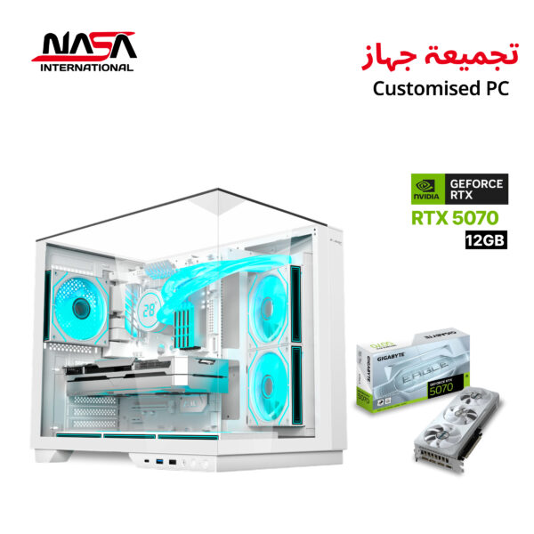 AMD Ryzen 7 9700X, MSI B850 Gaming Plus WiFi6E (White), 32GB DDR5 RAM (White), 1TB M.2 SSD, Gigabyte Eagle RTX 5070 12GB (White), 1000W 80+ Gold PSU (White), 360mm Liquid Cooler (White), Acer V330 ATX Case – White