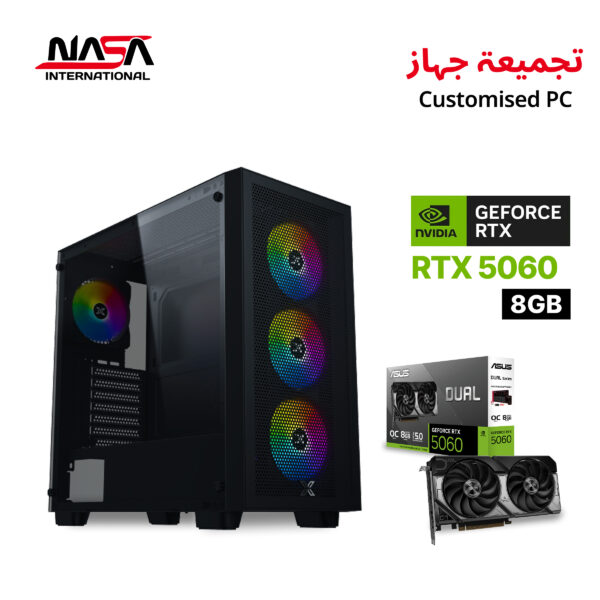 R5-9600X, MSI Pro B650M-B, 32GB DDR5 RAM, 1TB M.2 SSD, ASUS Dual RTX 5060 8GB, 240mm CPU Cooler, 750W PSU, Xigmatek Gaming Z Pro Case