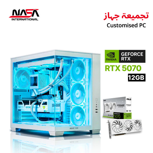 AMD R7-9700x, Asus Prime B850-Plus WiFi, 32 GB RAM D5, 2 TB SSD M.2, Asus Prime RTX 5070 12 GB - White, L360 CPU Cooler - White, 1000W PSU Gold Plus - White, Asus A32 Plus - White, WIN 11 PRO