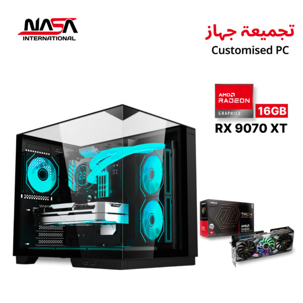 Intel Core i7-14700F • MSI B760M Bomber WiFi • 32GB DDR5 RAM • 2TB M.2 SSD • ASRock Radeon Taichi RX 9070 XT 16GB • L360mm CPU Cooler • 850W Gold PSU • Acer V330B Case (Black) • Windows 11 Pro
