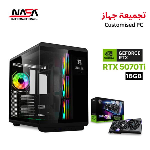 Intel Core i7-12700F • MSI B760M Bomber WiFi • 32GB DDR5 RAM • 2TB M.2 SSD • MSI Gaming Trio RTX 5070 Ti 16GB • L360 Liquid Cooler • 850W PSU • Acer U600B (Black) • Windows 11 Pro