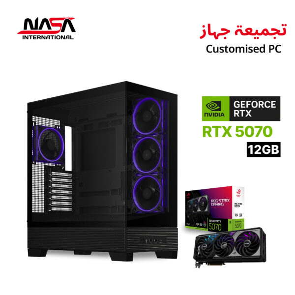 i7-14700F, Asus Z790-P, 32GB RAM, 2TB SSD M.2, Asus ROG Strix RTX 5070 12GB, L360 CPU Cooler, 850W PSU, Asus Prime A31 Plus (Black), Win 11 Pro