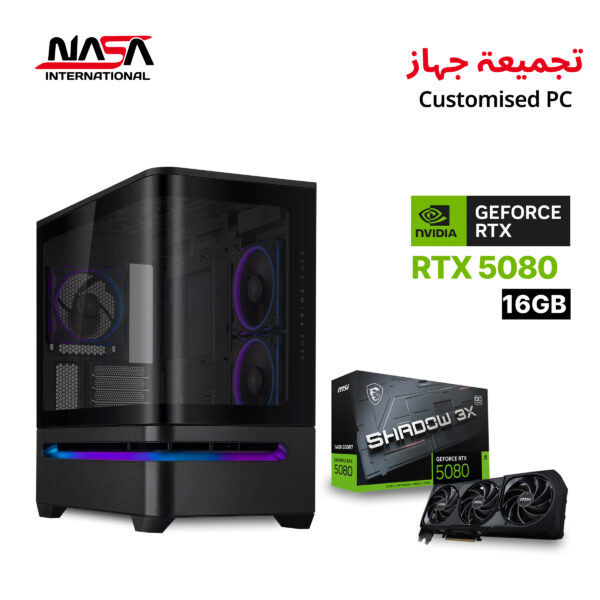 R7-9800X3D, MSI Pro X870-P WiFi, 32GB DDR5 RAM, 2TB M.2 SSD, MSI Shadow 3X RTX 5080 16GB, L360 Liquid Cooler, 850W Gold PSU, ASUS P202 ATX Case – Black, Win 11 Pro