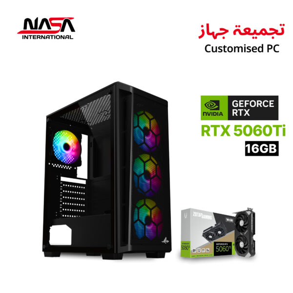 AMD Ryzen 5 9600X, MSI B650M-B, 32GB DDR5 RAM, 1TB M.2 SSD, Zotac 5060Ti 16GB, L240 Liquid Cooler, 750W PSU, Sharx Razorfin Case, Win 11 Pro