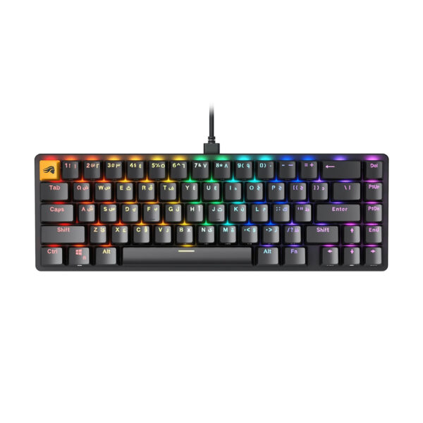 Glorious GMMK2 65% Modular Mechanical Gaming Keyboard (Arabic) – Pre-Built Edition - Black