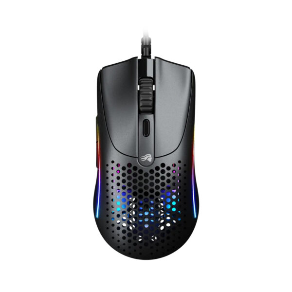 Glorious Model O2 Mini Ultralight Ambidextrous RGB Wired Gaming Mouse – 49g, 26,000 DPI - Black