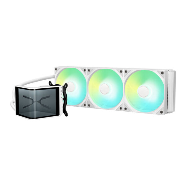 Tryx Panorama SE 360 ARGB 2K 6.5" 60Hz 360mm Liquid Cooler with Curved AMOLED Display – White