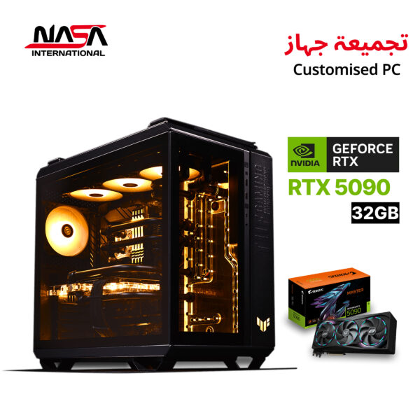AMD R7-9800X3D, X870E Aorus Elite WiFi7, 32GB DDR5 RGB RAM, 2TB M.2 SSD, Aorus Master RTX 5090 32GB, Asus TUF LC II 360 LCD Liquid Cooler, Asus TUF 1200W Gold PSU, Asus TUF GT502 Horizon Case, Windows 11 Pro