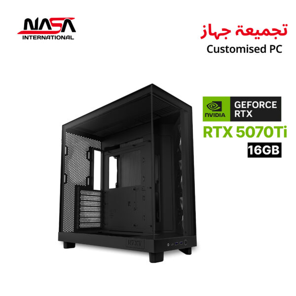 AMD Ryzen 7 9700X, Asrock B850M-X WiFi, 32 GB DDR5 RGB RAM, 2 TB M.2 SSD, RTX 5070 Ti 16 GB, L360 CPU Cooler, 850W Gold PSU, NZXT H6 Flow ATX Case – Black, WIN 11 Pro