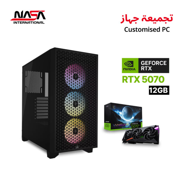 Intel Core i7-14700F, MSI Z790-P WiFi, 32 GB DDR5 RGB RAM, 2 TB M.2 SSD, MSI Vanguard RTX 5070 12 GB, L360 Liquid Cooler, 850W PSU, Corsair 3000D Case – Black, Win 11 Pro