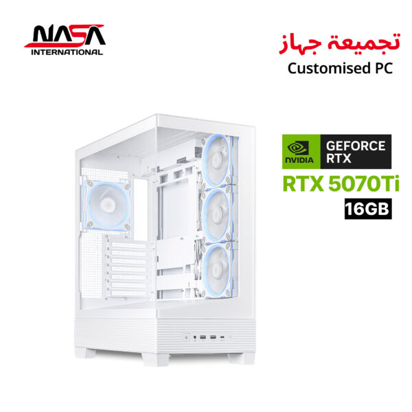 AMD Ryzen 7 9800X3D, X870 Aorus Elite WiFi (White), 32 GB DDR5 RGB (White), 2 TB M.2 SSD, RTX 5070 Ti 16 GB (White), Asus TUF Liquid Cooler 360 LCD (White), Corsair 850W PSU (White), Asus Prime A31 Plus Case (White), WIN 11 Pro