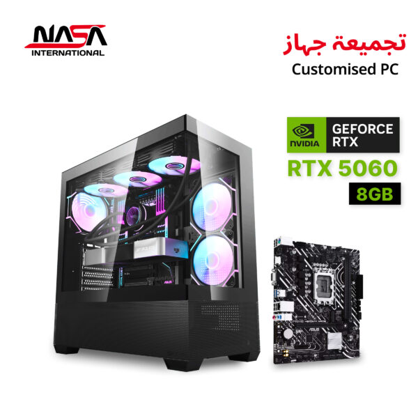 ChatGPT said: Intel Core i5-14400F, Asus Prime H610M-K ARGB, 16GB DDR5 RAM, 1TB M.2 SSD, Asus RTX 5060 8GB, Air Cooler, 750W PSU, Darkflash DS900 Air ATX Case, WIN 11 PRO