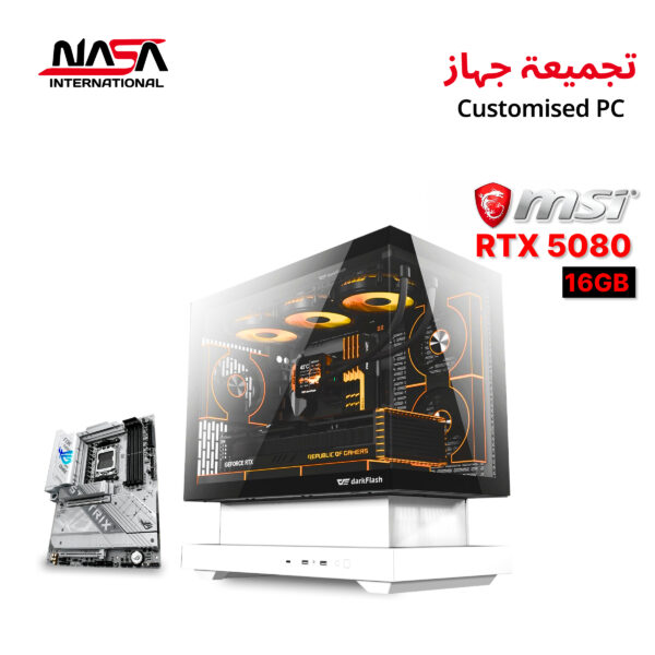 R7-9800X3D • Asus ROG Strix X870-A • 32GB DDR5 RAM (White) • 2TB M.2 SSD • MSI RTX 5080 16GB (White) • L360 Liquid Cooler (White) • 850W PSU (White) • DarkFlash FLOATRON F1 Case (White) • Windows 11 Pro