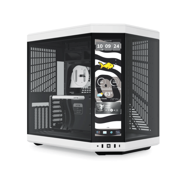 HYTE Y70 Touch Infinite 14.5" Integrated IPS Touchscreen ATX Case – Panda