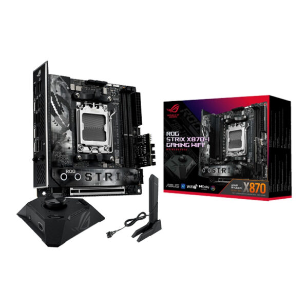 Asus ROG Strix X870-I WiFi 7 PCIe 5.0 DDR5 AM5 Gaming Motherboard for AMD Ryzen.