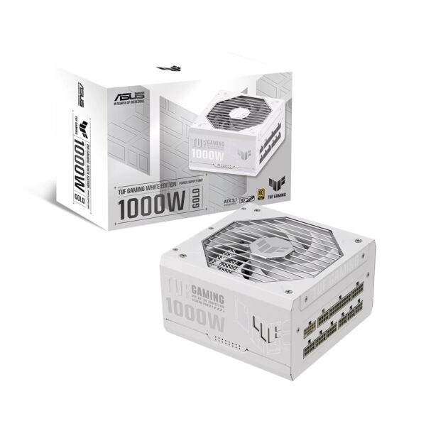 ASUS TUF Gaming 1000W 80 Plus Gold Fully Modular Power Supply Unit - White