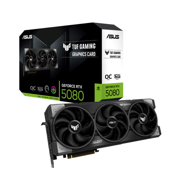 ASUS TUF Gaming GeForce RTX 5080 OC Edition 16GB GDDR7 graphics card