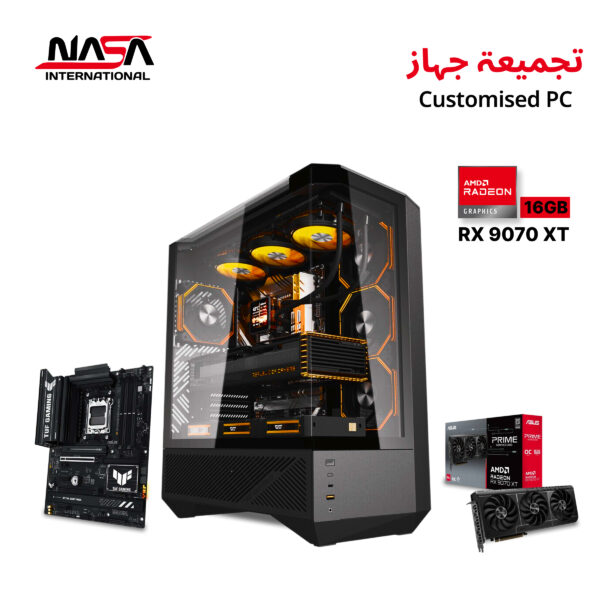 AMD R7-9800X3D, Asus TUF B850-Plus WiFi, 32GB DDR5 RAM, 2TB M.2 SSD, Asus Prime RX 9070 XT 16GB GPU, L360 Liquid Cooler, 850W Gold PSU, DarkFlash DY460 ATX Case, WIN 11 PRO