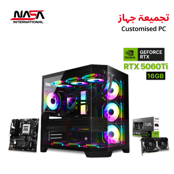R7-9700X, ASRock B950M-X WiFi, 32GB DDR5 RAM, 1TB M.2 SSD, Asus Dual RTX 5060 Ti 16GB, L240 Liquid Cooler, 850W PSU, Huntkey Case with 7 Fans, Windows 11 Pro.