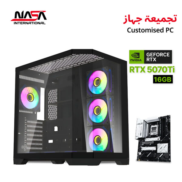 R7-9800X3D, Asus Prime X870-P WiFi, 32GB DDR5 RAM, 2TB M.2 SSD, RTX 5070 Ti 16GB, L360 Liquid Cooler, 850W Gold PSU, DarkFlash FT418 Pro Case, Windows 11 Pro.