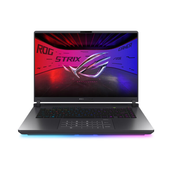 Asus ROG Strix G16 (2025) Gaming Laptop – Intel Core Ultra 7 255HX, 16GB DDR5 RAM, 1TB NVMe SSD, RTX 5060 8GB, 16" 2.5K 240Hz ROG Nebula Display, RGB Keyboard, Aura Sync Light Bar, Windows 11 Home.