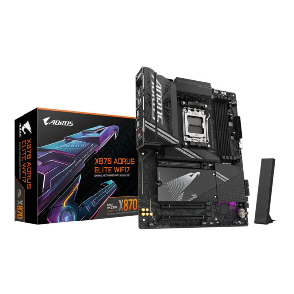 GIGABYTE X870 AORUS Elite WiFi 7 ATX gaming motherboard for AMD with DDR5 support