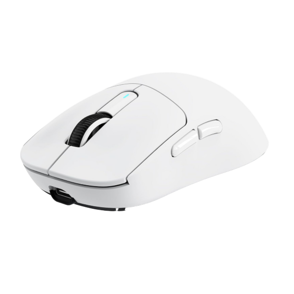 Attack Shark X3PRO tri-mode gaming mouse with PAW-3395 sensor, 8K polling rate, wired, 2.4G, and Bluetooth 5 connectivity - White.