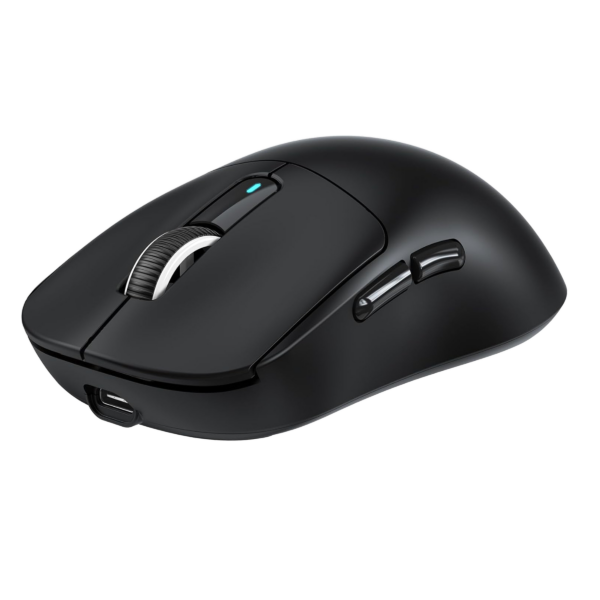 Attack Shark X3PRO tri-mode gaming mouse with PAW-3395 sensor, 8K polling rate, wired, 2.4G, and Bluetooth 5 connectivity - Black