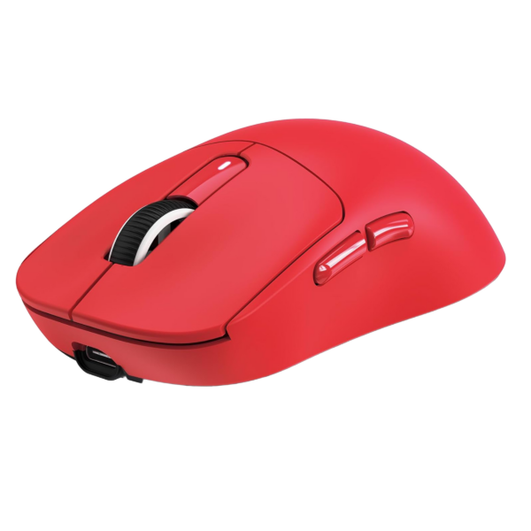 Attack Shark X3PRO tri-mode gaming mouse with PAW-3395 sensor, 8K polling rate, wired, 2.4G, and Bluetooth 5 connectivity - RED