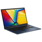 Left side view of ASUS Vivobook 14 laptop showing ports and slim profile.