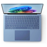 Top view of Microsoft Surface Laptop 7 13.8-inch in Sapphire showing lid and Surface logo.