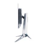 Side profile of ASUS ROG Swift OLED PG27AQWP-W 27-inch WOLED gaming monitor showing thin panel design.