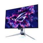 Right side view of ASUS ROG Swift OLED PG27AQWP-W 27-inch QHD gaming monitor.