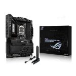 ASUS ROG Crosshair X870E Dark Hero black DDR5 gaming motherboard for AMD AM5 processors with advanced cooling and PCIe 5.0 support.