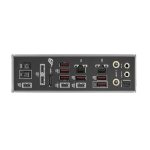 ASUS ROG Crosshair X870E Dark Hero gaming motherboard with premium black design and DDR5 support.